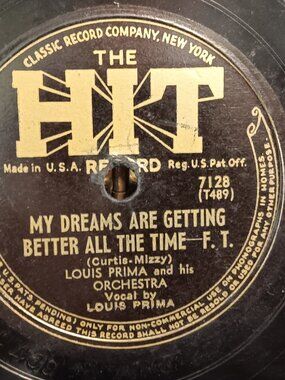 Louis Prima - My Dreams Are Getting Better All The Time / The Blizzard - 1945